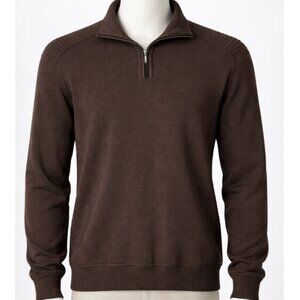 Men’s St. Criox Brown Long Sleeve Size Medium Cotton Blend
